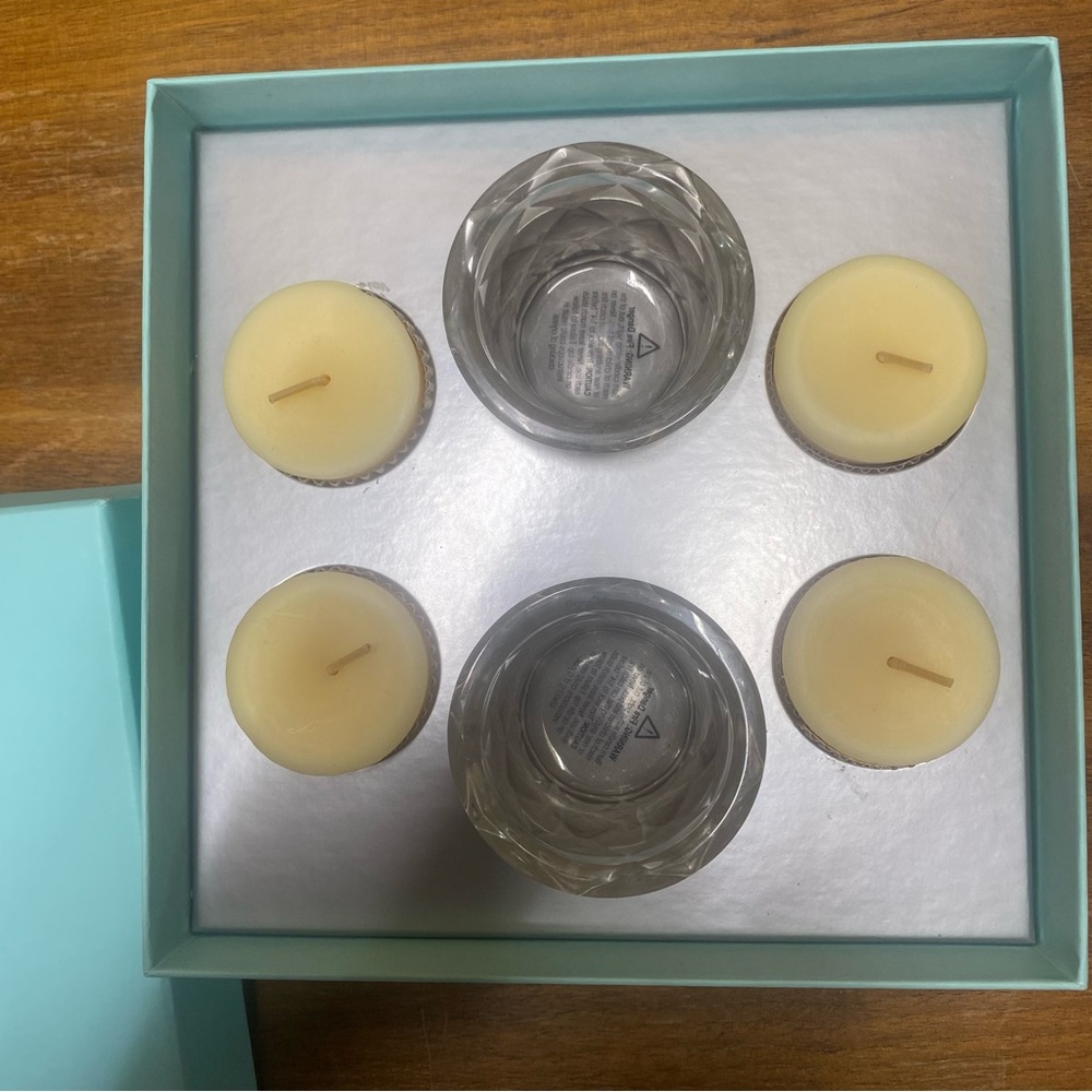 Tiffany Votive Candle Set In Box - Picture 2 of 7